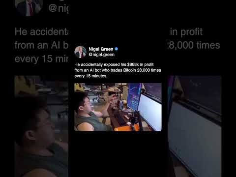 This AI bot quietly made $868,000 trading Bitcoin. Do you think this is the future of investing? ☝🏼