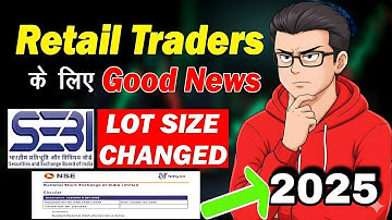 🤔F&O TRADER के लिए खुशखबरी|🫵Nifty 50 And Bank nifty lot size change 2025|Again  Nse Lot size change|