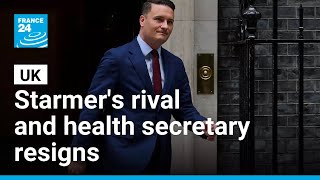 UK health secretary Wes Streeting resigns and is expected to challenge Keir Starmer's leadership