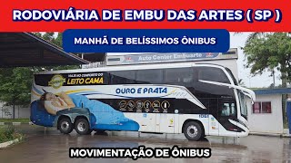 Bus traffic at the Embu das Artes bus station (SP)