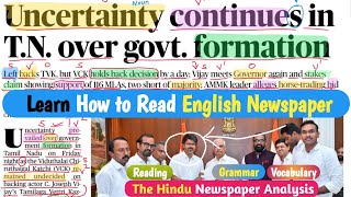 The Hindu Newspaper Analysis Today | Learn English Reading Practice | English Grammar & Vocabulary