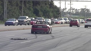 Red GT Mustang Loses Control and Nails the Curb || ViralHog