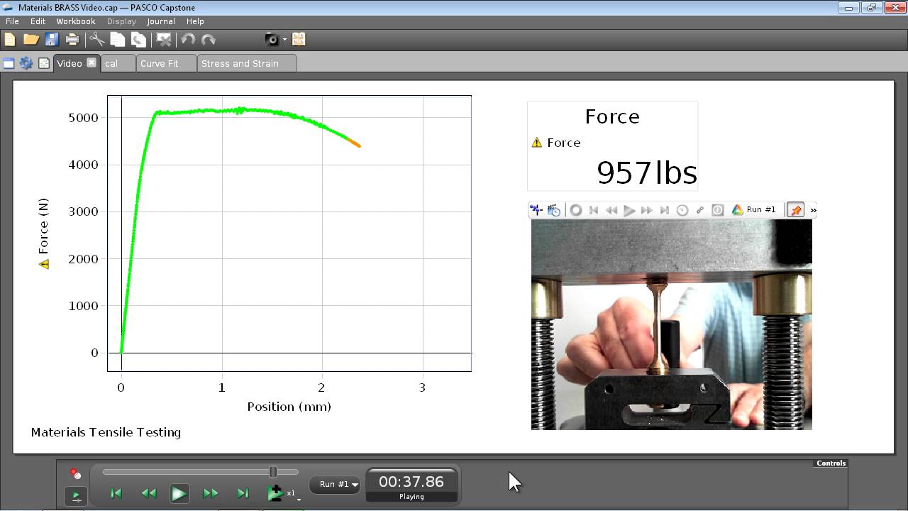 Tensile Test With Brass Materials Testing System 