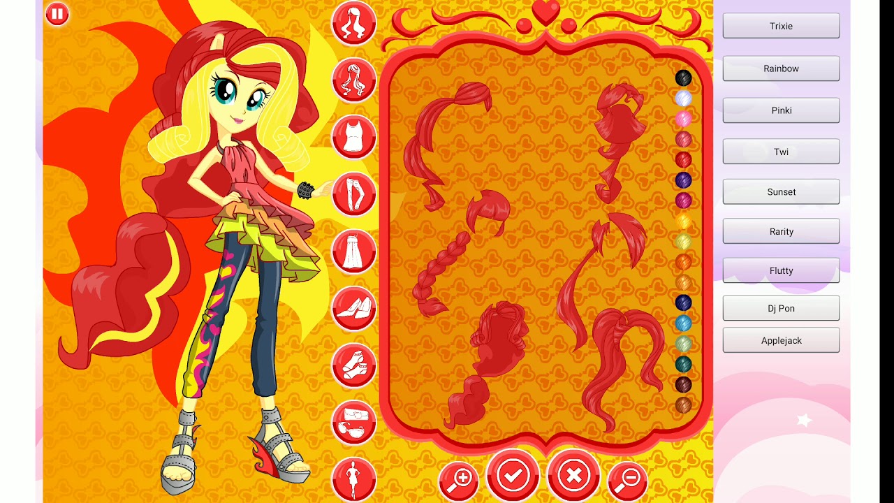 одевалки санцет шимер и трикси