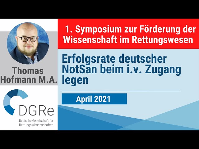 Thomas Hofmann: Erfolgsrate deutscher NotSan beim Zugang legen