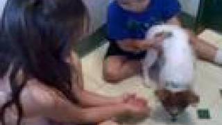 Drew and Emma at the pet store