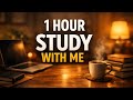 DO NOT WASTE THESE 60 MINUTES. (The 1-Hour Life Reset) ⏳⚡ Study with me 60 min countdown with music 