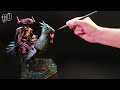 Sculpting a bird for my droid | Beyond the Blight sci-fi resin diorama