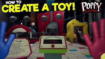 How to turn on the power to the toy machine and create a toy in Poppy Playtime - Chapter 1