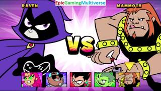 Mammoth VS Raven In A Cartoon Network Teen Titans Go! Jump Jousts Battle / Match / Fight screenshot 4
