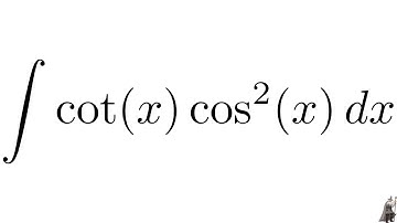 Integral cot(x)cos^2(x)