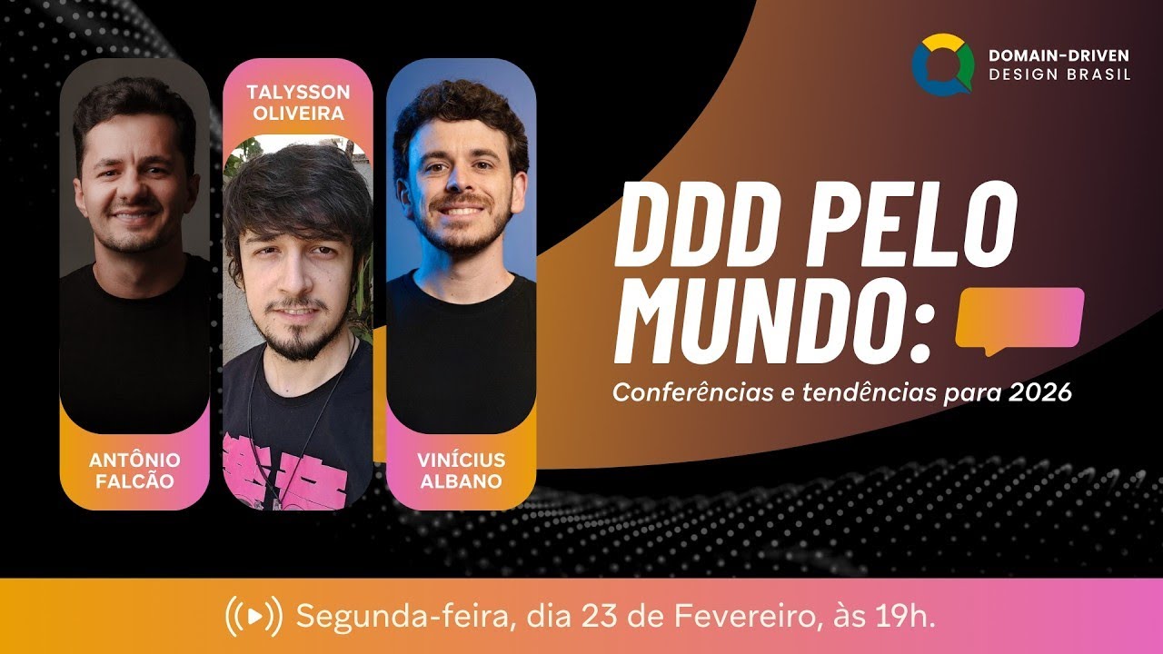 Domain-Driven Design pelo mundo: conferências e tendências para 2026