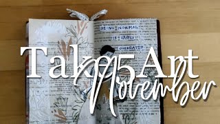 A Vintage Boho Chique Take 5 Art Journal Spread