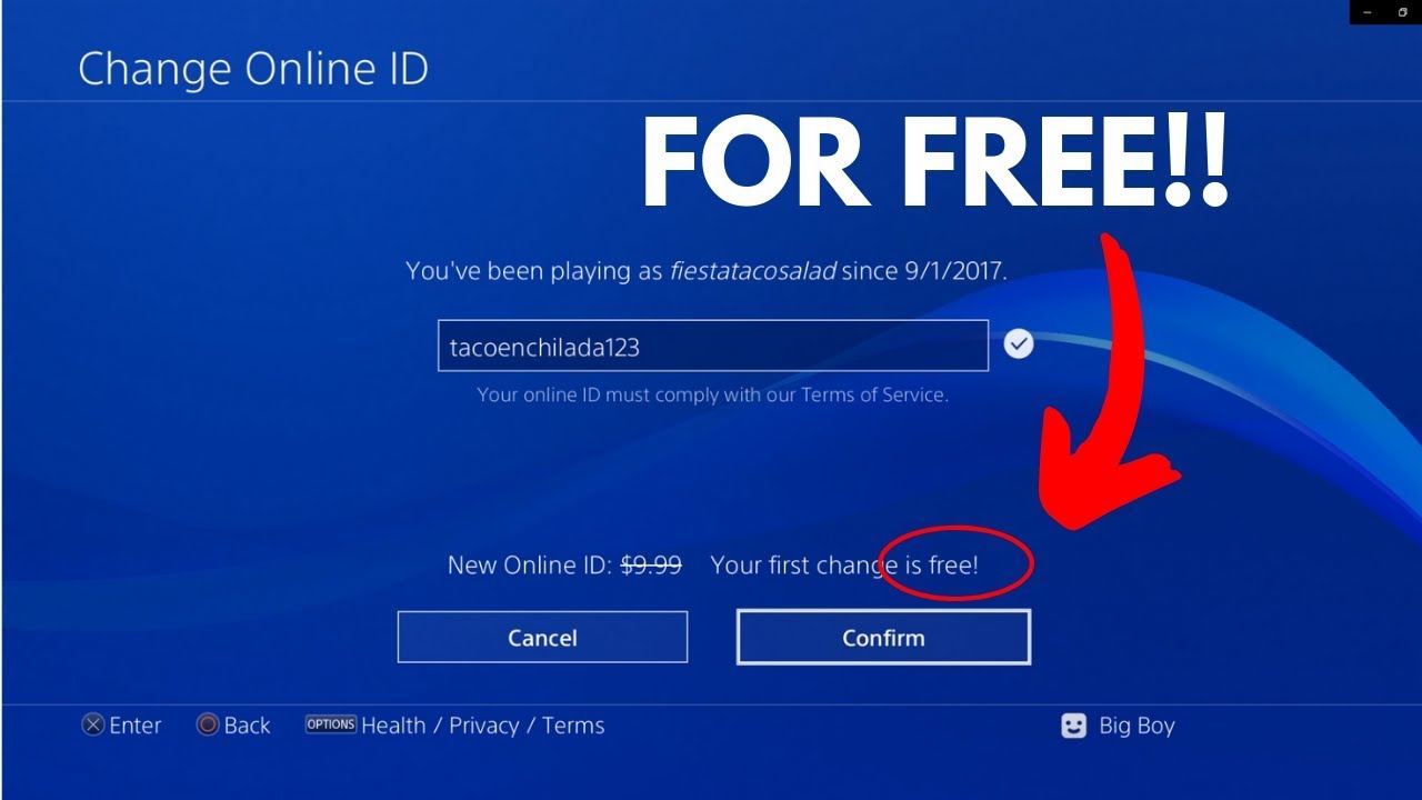 How To Change GAMERTAG FOR FREE! (PSN Online ID change) - YouTube