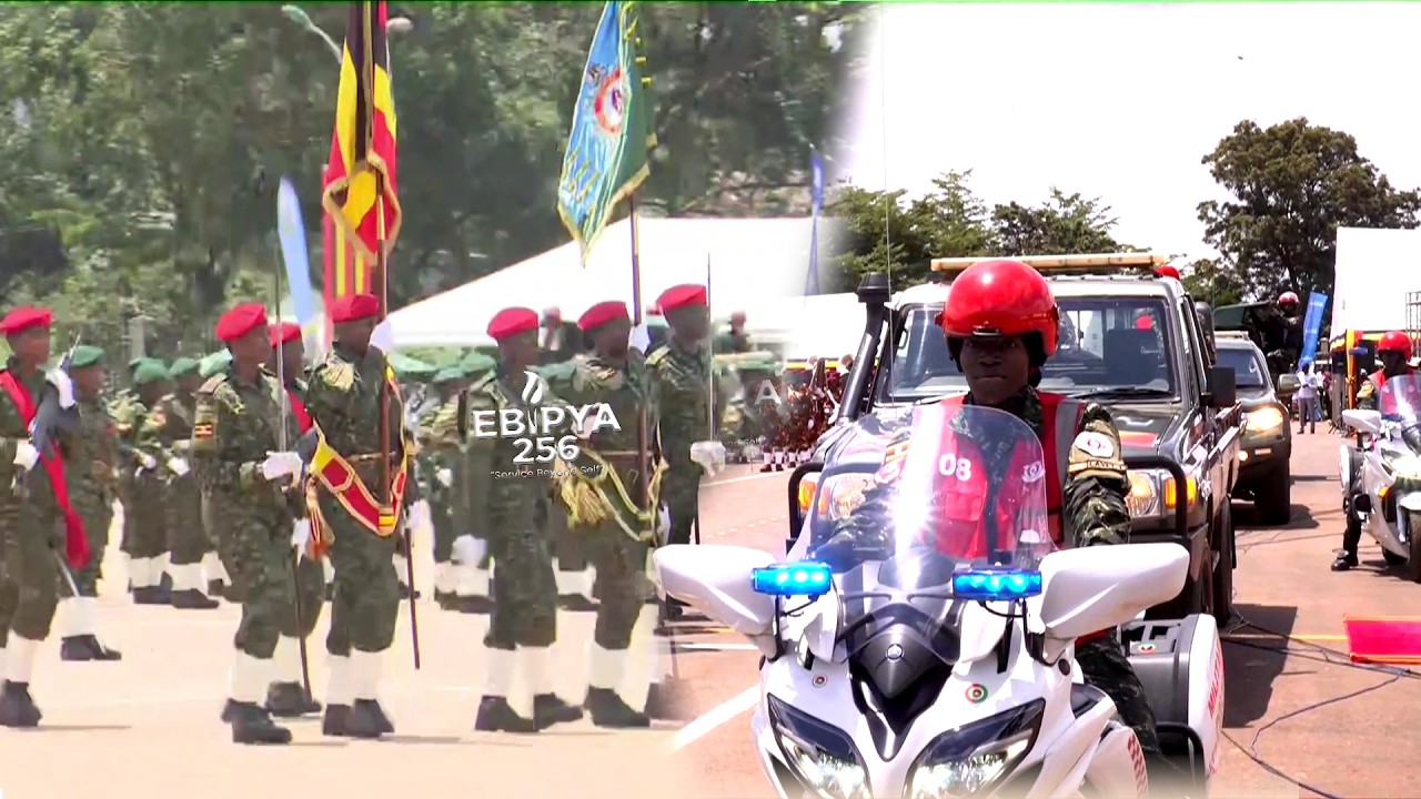 Women in Uniform escorting the national flags