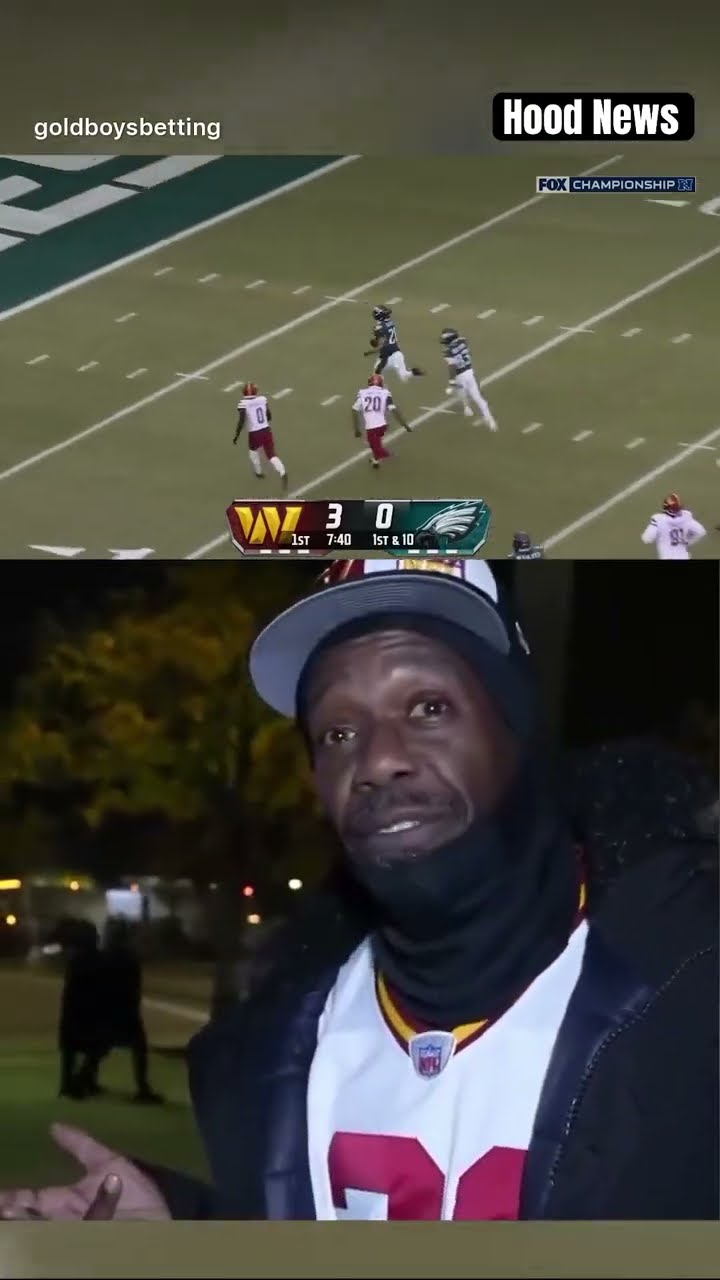Listen to him #hoodnews #fan #fans #commanders #philadelphiaeagles #trending #viralvideo #football
