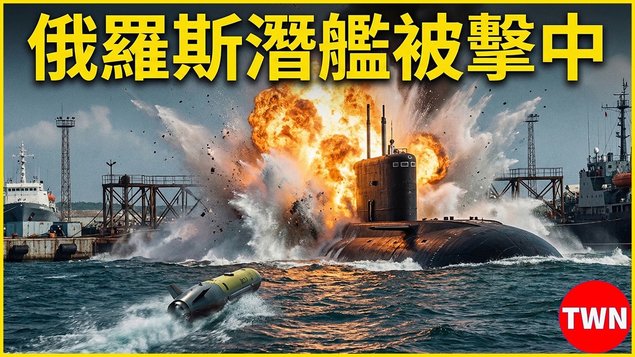 震撼全球！烏克蘭重擊俄羅斯4.5億美元隱形潛艦 | TWN 军队