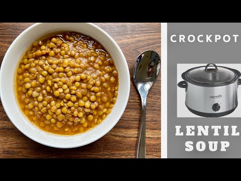 Dump & Go Lentils / Easiest Slow Cooker Lentil Soup