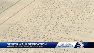 U of A kicks off homecoming weekend with Senior Walk Dedication