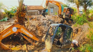 Facing Challenges: Mini Doosan Excavator's Battle with the Mud Swamp