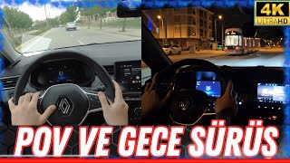 Clio 5 Evolution Pov Ve Gece Sürüşü 4K