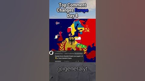 Top Comment Changes Europe! (Day 8) #shorts #comment #mapping #geography
