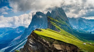 ALPS \& DOLOMITES (Drone + Timelapse) Heavenly Nature Relaxation™ 5 Minute Short Film in 4K UHD