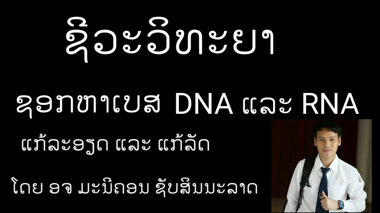 ຊີວະວິທະຍາ ຊອກຫາເບສ DNA ແລະ RNA - ອຈ ມະນີຄອນ ຊັບສິນນະລາດ