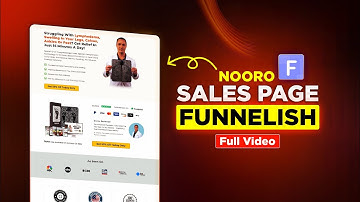 Nooro Foot Massager Funnelish Sales Page Tutorial 🔥High Converting Funnel Design