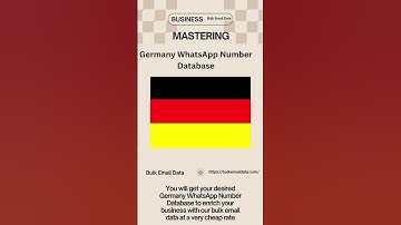 Germany WhatsApp Number Database  | Bulk Email Data