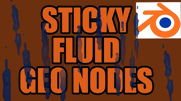 How to make a sticky fluid simulation in geometry nodes - Blender tutorial