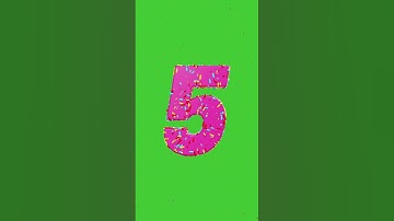 9 to 0 Numbers Countdown  with Voice Over | GREEN SCREEN