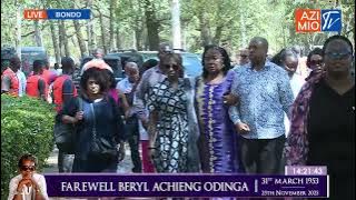 Uncontrollable Emotions Run High as Mama Ida Odinga receives convoy carrying Beryl Odinga in Bondo