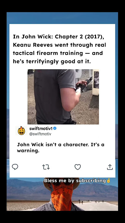 In John Wick: Chapter 2 (2017), Keanu Reeves went through real tactical firearm training — and he’s