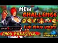 New iNSECTiON Chou FREESTYLE Challenge 🔥 • FreeStyle Chou Montage iNSECTiON - 62 | MLBB