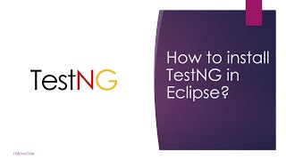 How to install TestNG in Eclipse