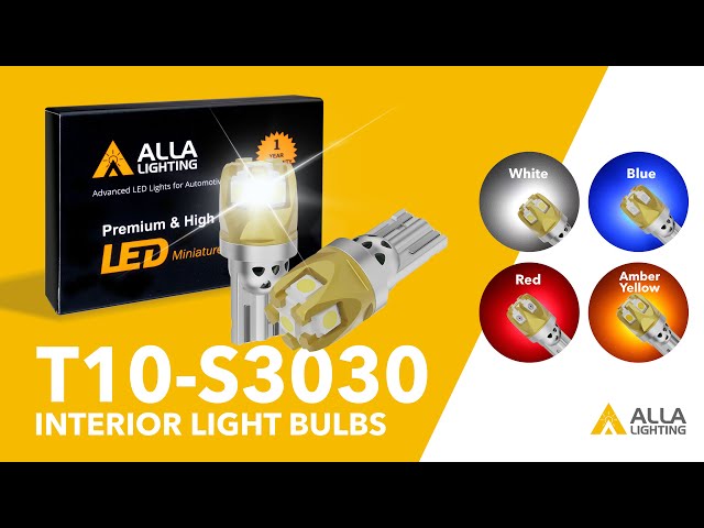 T10 168 194 LED Bulbs, 2825 W5W 175 White/Amber Yellow/Red/Blue Lights 