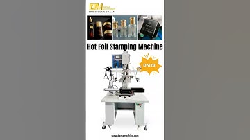 ✨Square Perfume Glass Bottle Precision Hot Foil Stamping Machine | DEMA Machine