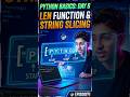 Day 6 of learning python basics!!