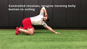 Rock Back T-Spine Rotation w Reach