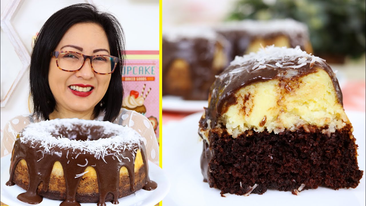 BOLO DE PRESTÍGIO QUE JÁ SAI RECHEADO DO FORNO - INCRÍVEL ESSA RECEITA - SUPER FÁCIL E DELICIOSO