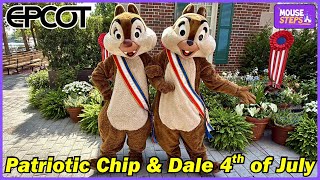 We Meet Patriotic Chip and Dale During July 4th Weekend at EPCOT 2026 - Walt Disney World