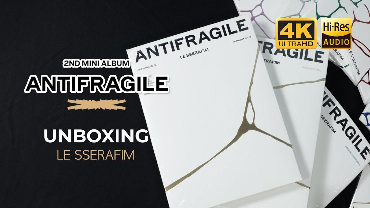 [4K/Hi-Res] UNBOXING LE SSERAFIM 2nd Mini Album - ANTIFRAGILE | 르세라핌 안티프레질 컴백 앨범 언박싱