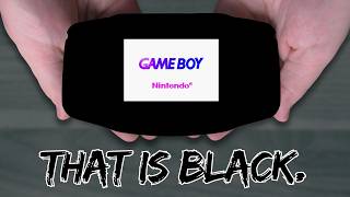 I Made the World's Blackest GameBoy Advance