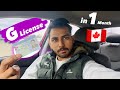 I got g driving license in just 1 month  how  international student in canada 