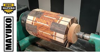 How to make a vase out of cutting boards, woodturning