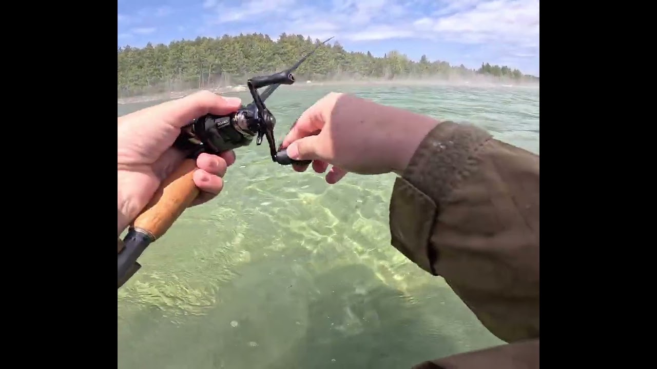Smallmouth bass fishing in secluded northern Michigan lake!! Use my link/code below for 10% off ALP
