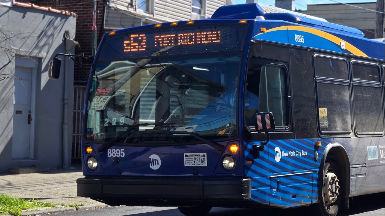 MTA NYCT Bus 2022 NovaBus LFS 8895 On The S53 YouTube