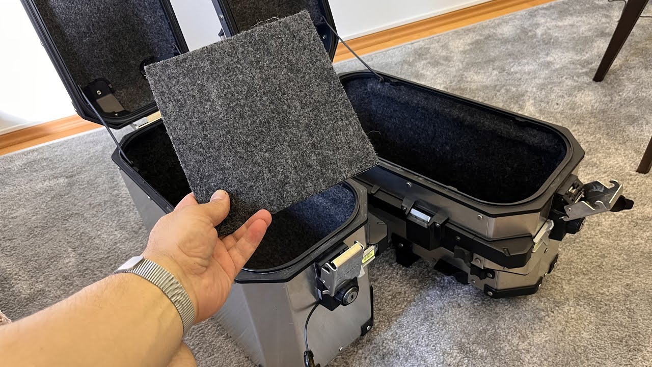 Hochkantvideo! links / Africa Twin / BMW GS/ Givi Alu-Koffer auskleiden ASMR