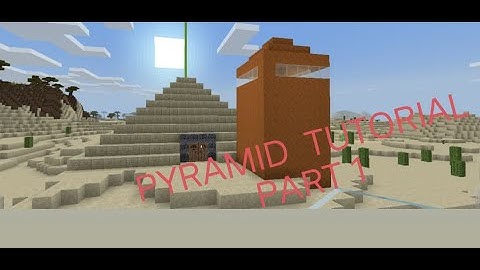Minecraft pyramid Tutorial Part 1